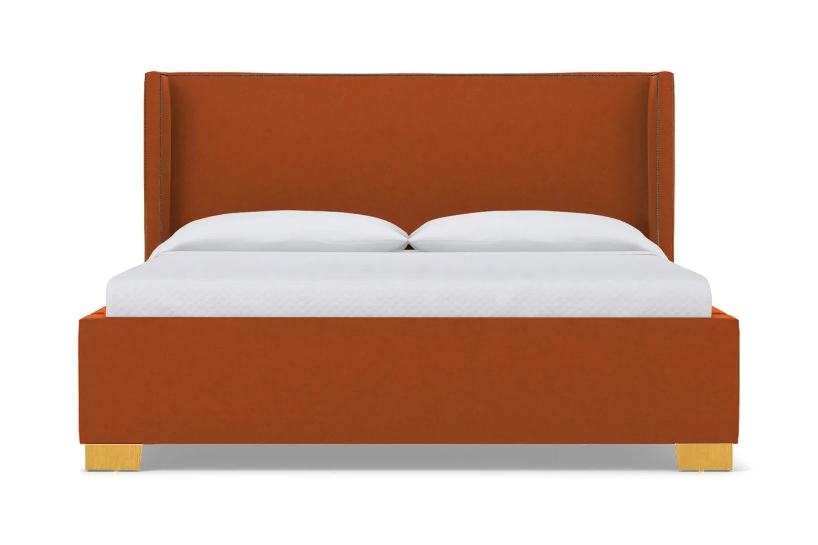 Everett Upholstered Bed :: Leg Finish: Natural / Size: California King