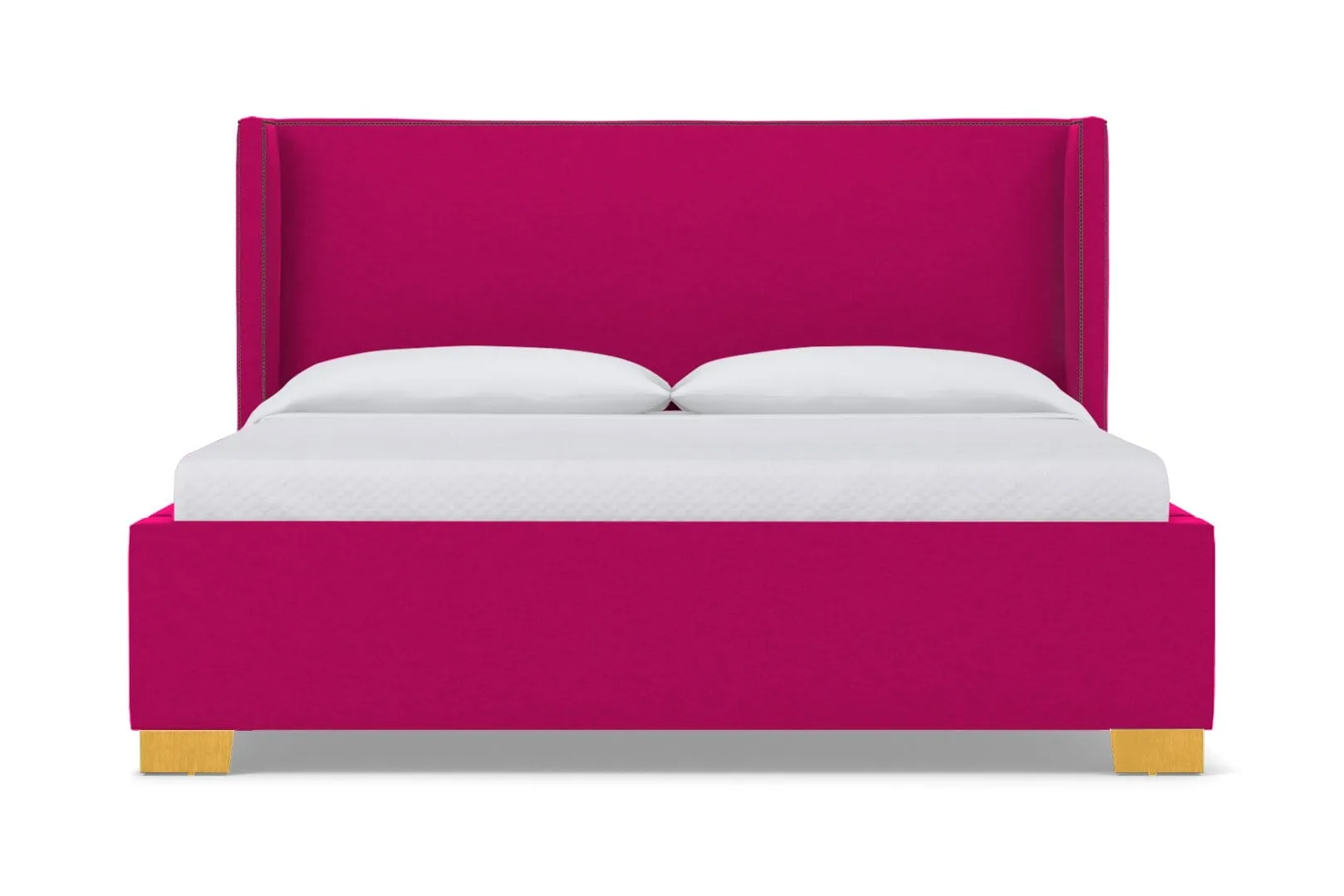 Everett Upholstered Bed :: Leg Finish: Natural / Size: California King