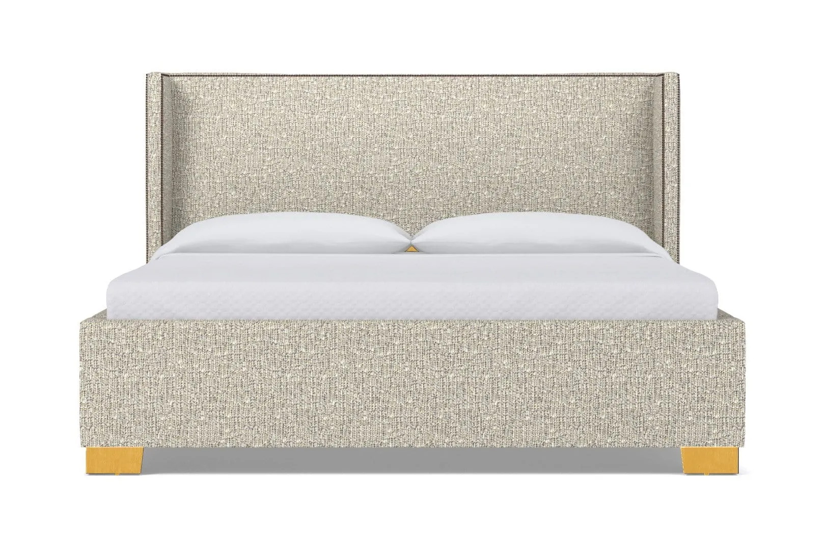 Everett Upholstered Bed :: Leg Finish: Natural / Size: California King