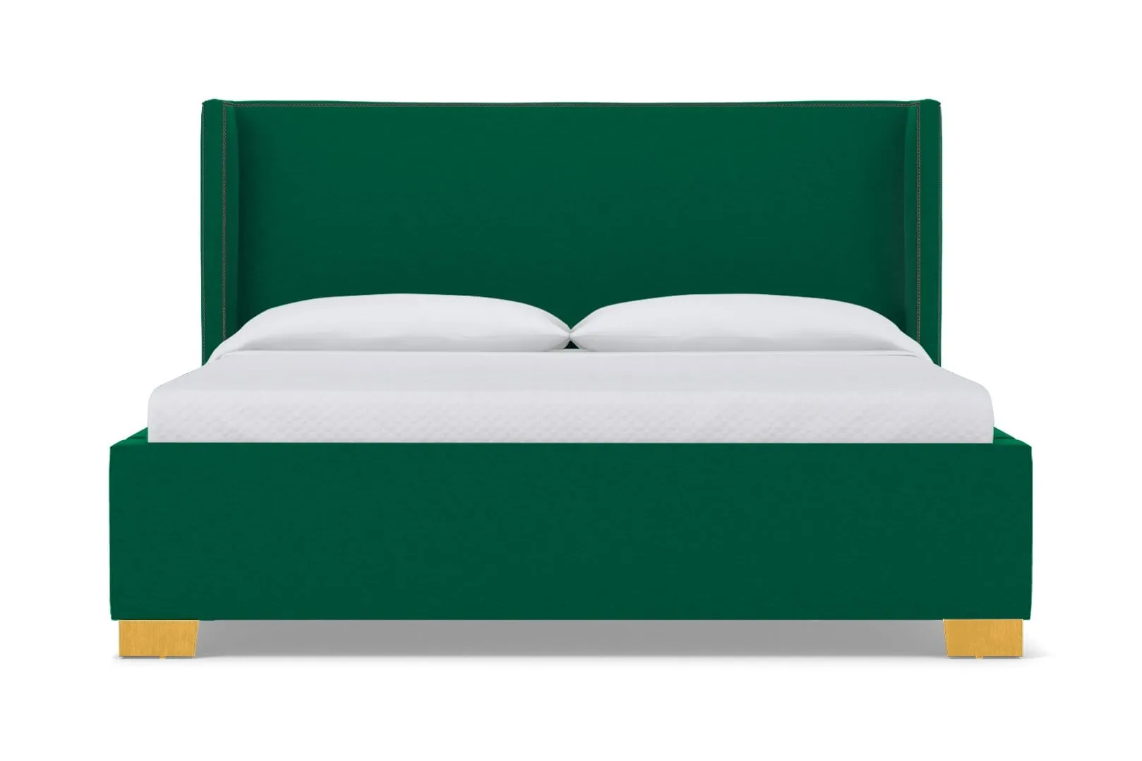 Everett Upholstered Bed :: Leg Finish: Natural / Size: California King
