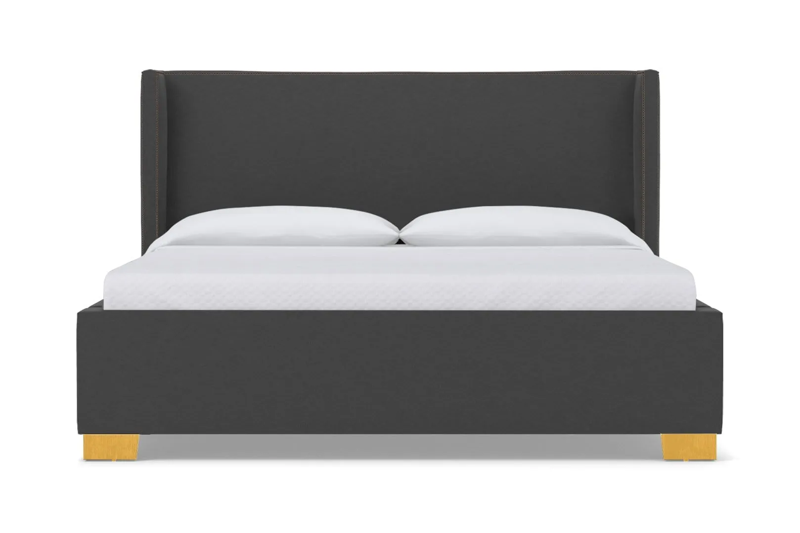 Everett Upholstered Bed :: Leg Finish: Natural / Size: California King