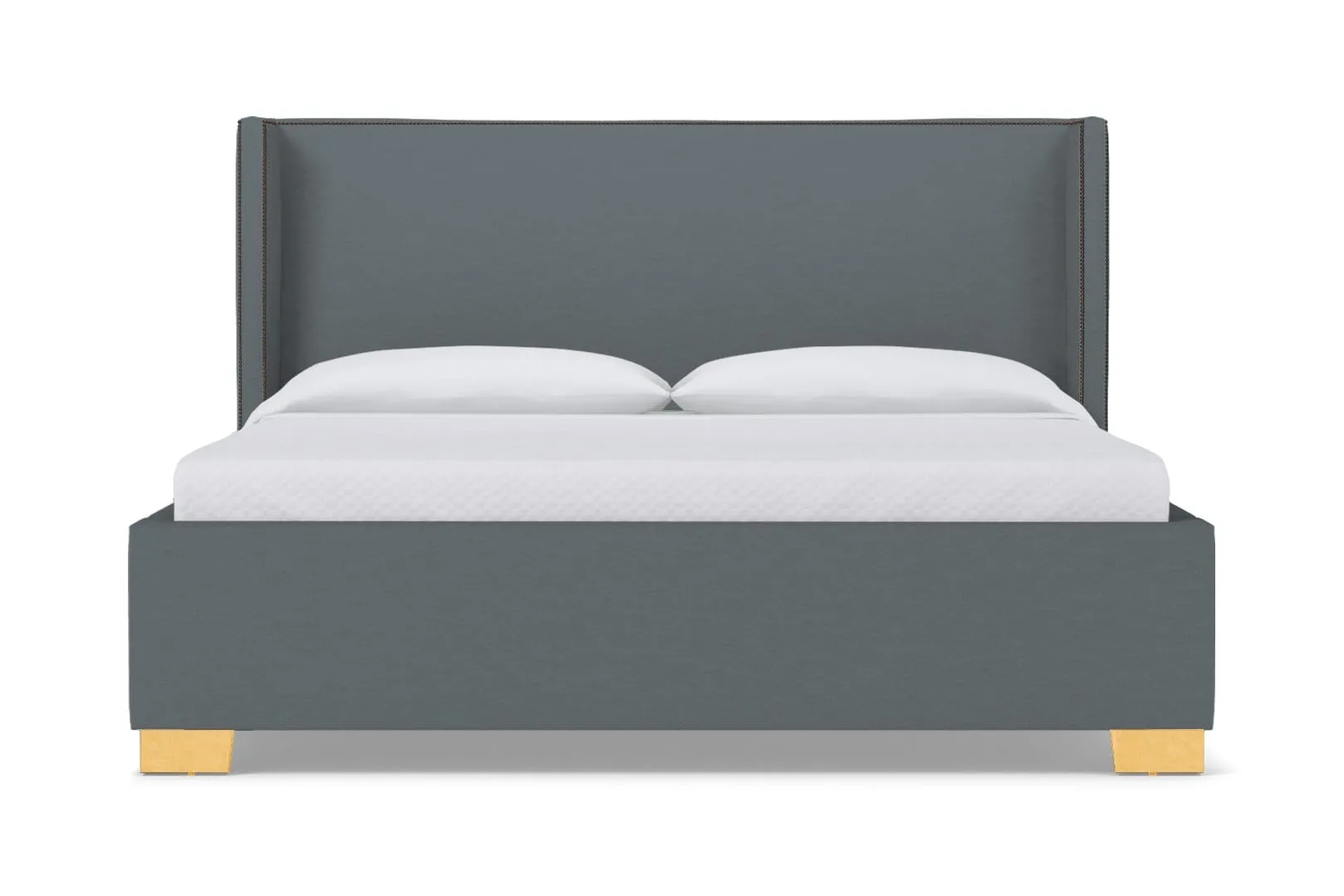 Everett Upholstered Bed :: Leg Finish: Natural / Size: California King