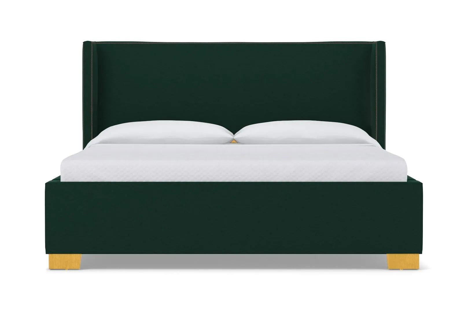 Everett Upholstered Bed :: Leg Finish: Natural / Size: California King