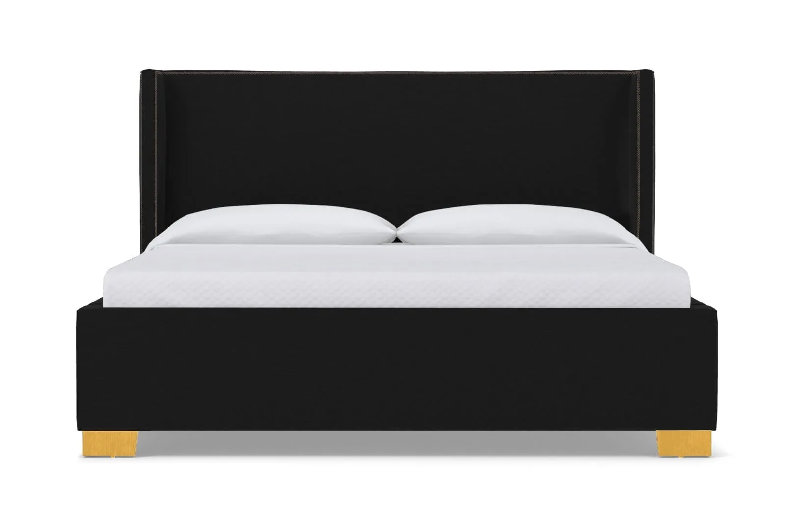 Everett Upholstered Bed :: Leg Finish: Natural / Size: California King