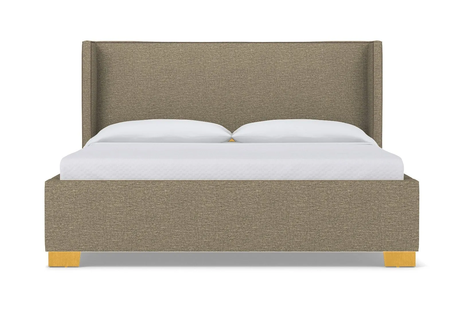 Everett Upholstered Bed :: Leg Finish: Natural / Size: California King