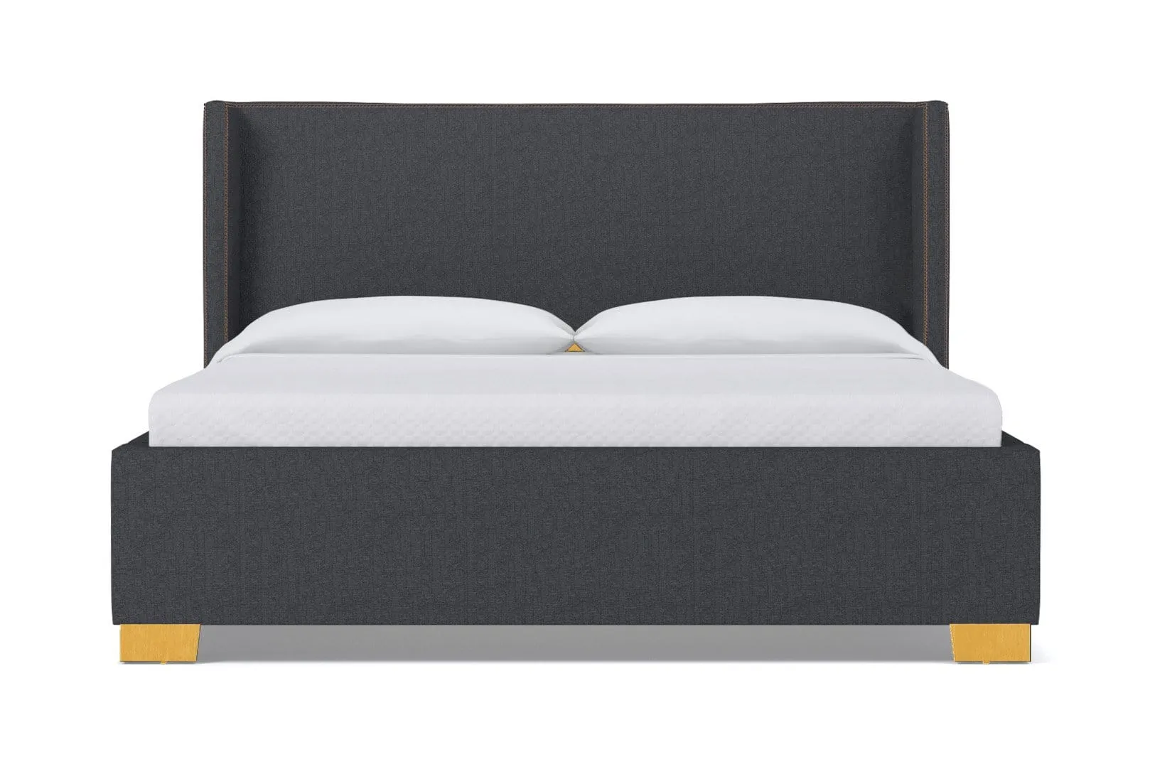Everett Upholstered Bed :: Leg Finish: Natural / Size: King