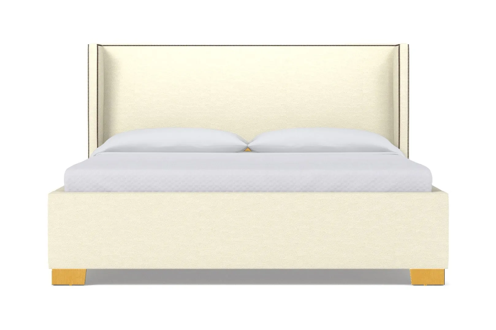 Everett Upholstered Bed :: Leg Finish: Natural / Size: King