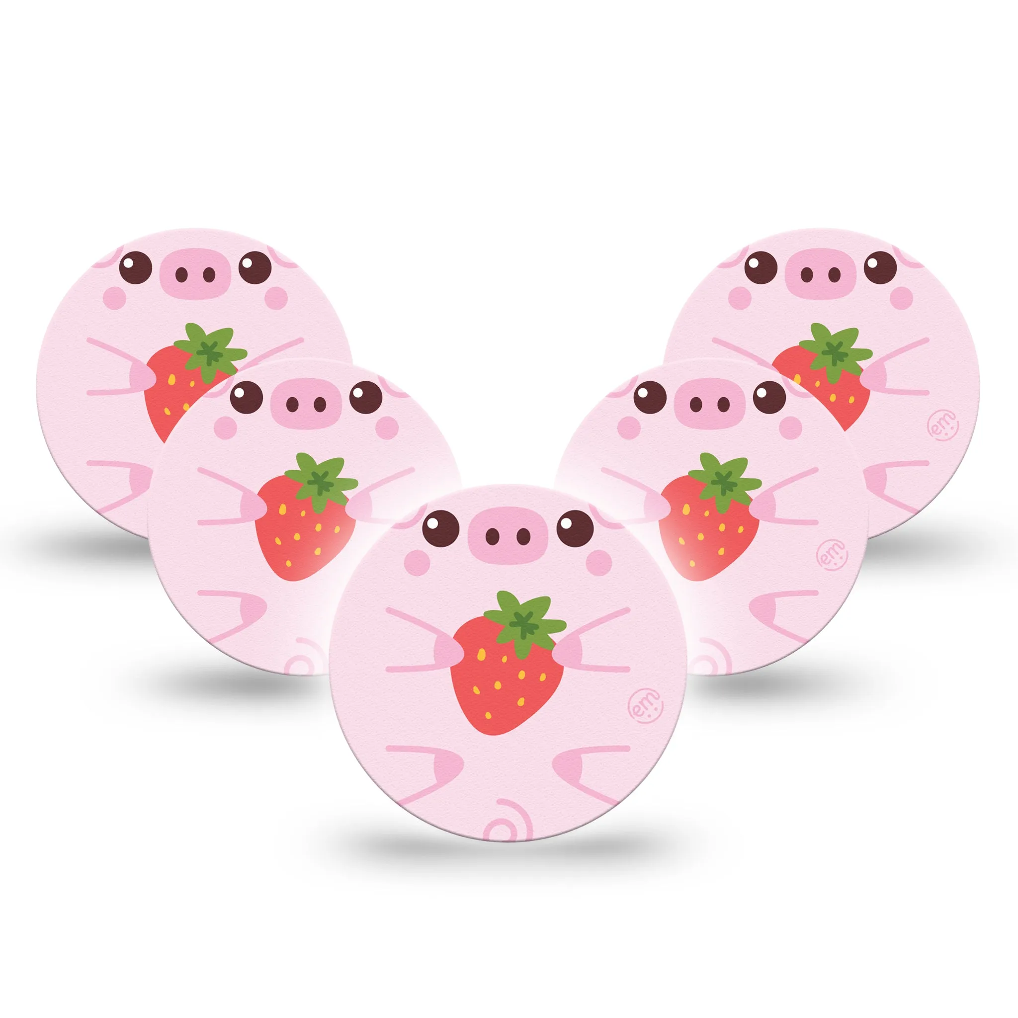 ExpressionMed OverPatch Strawberry Piglet Adhesive Patch Freestyle Libre 3