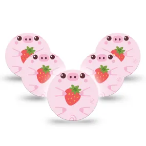 ExpressionMed OverPatch Strawberry Piglet Adhesive Patch Freestyle Libre 3