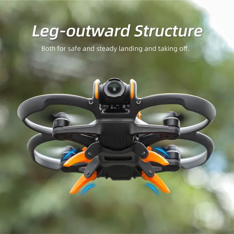 For DJI AVATA 2 Sunnylife LG797 Landing Gear Extensions Heightened Spider Gears Support Leg (Grey)