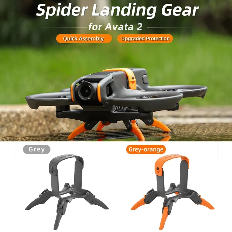 For DJI AVATA 2 Sunnylife LG797 Landing Gear Extensions Heightened Spider Gears Support Leg (Grey)