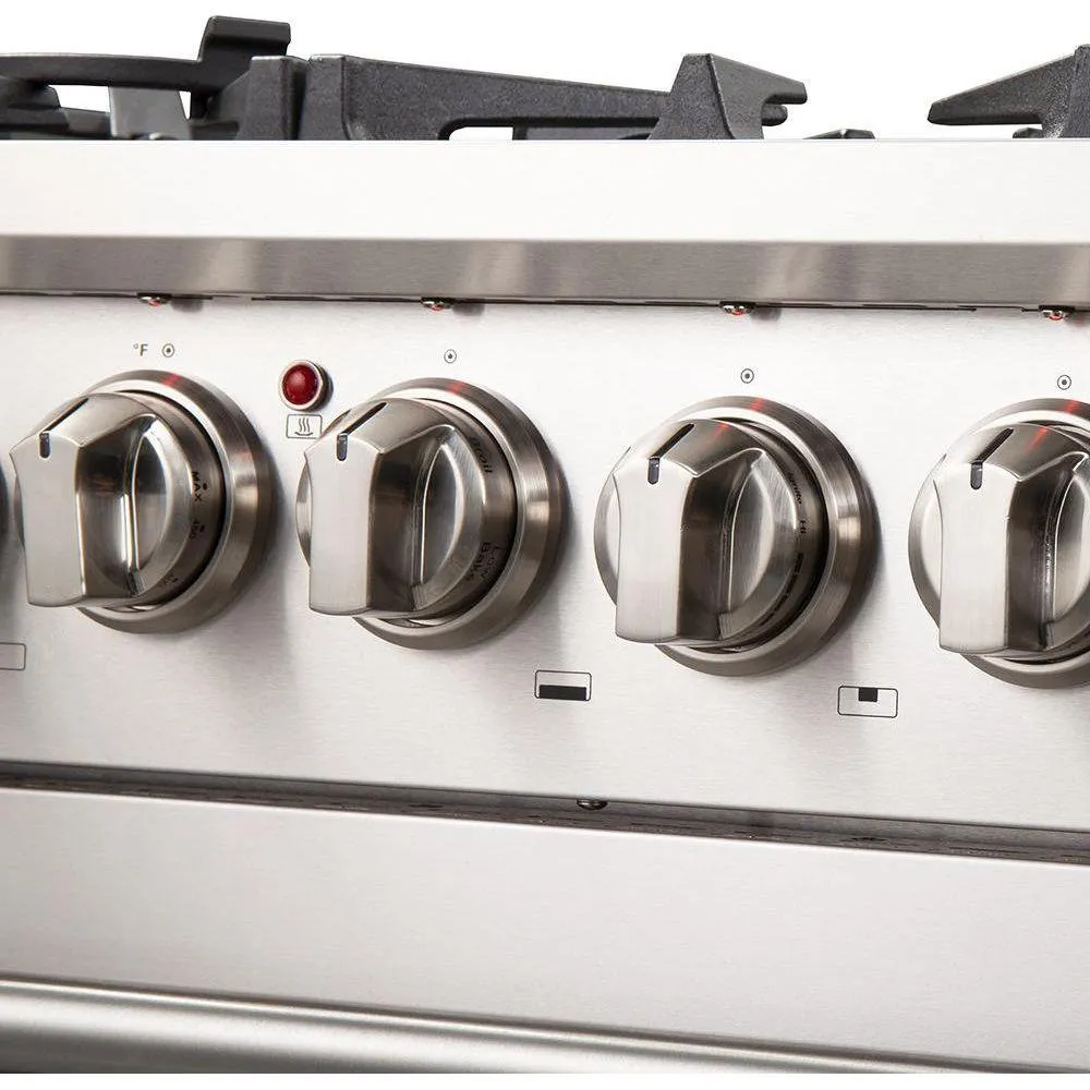 Forno 30" Dual Fuel Range, Premium Hood, Pro-Style Refrigerator & Stainless Steel Dishwasher Pro Appliance Package