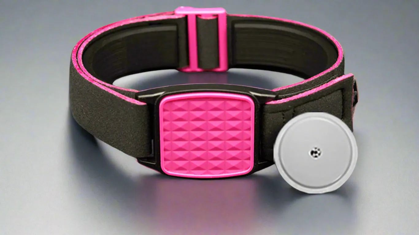 Freestyle Libre 2 CGM Sports & Swim Armband - Magenta Pyramids Libreband