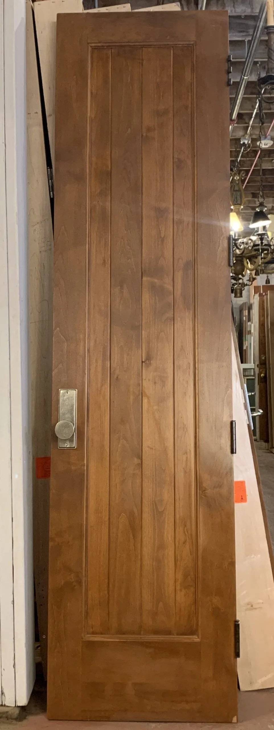 French Style Pair of Sold Wood Doors, Rocky Mountain Hardware