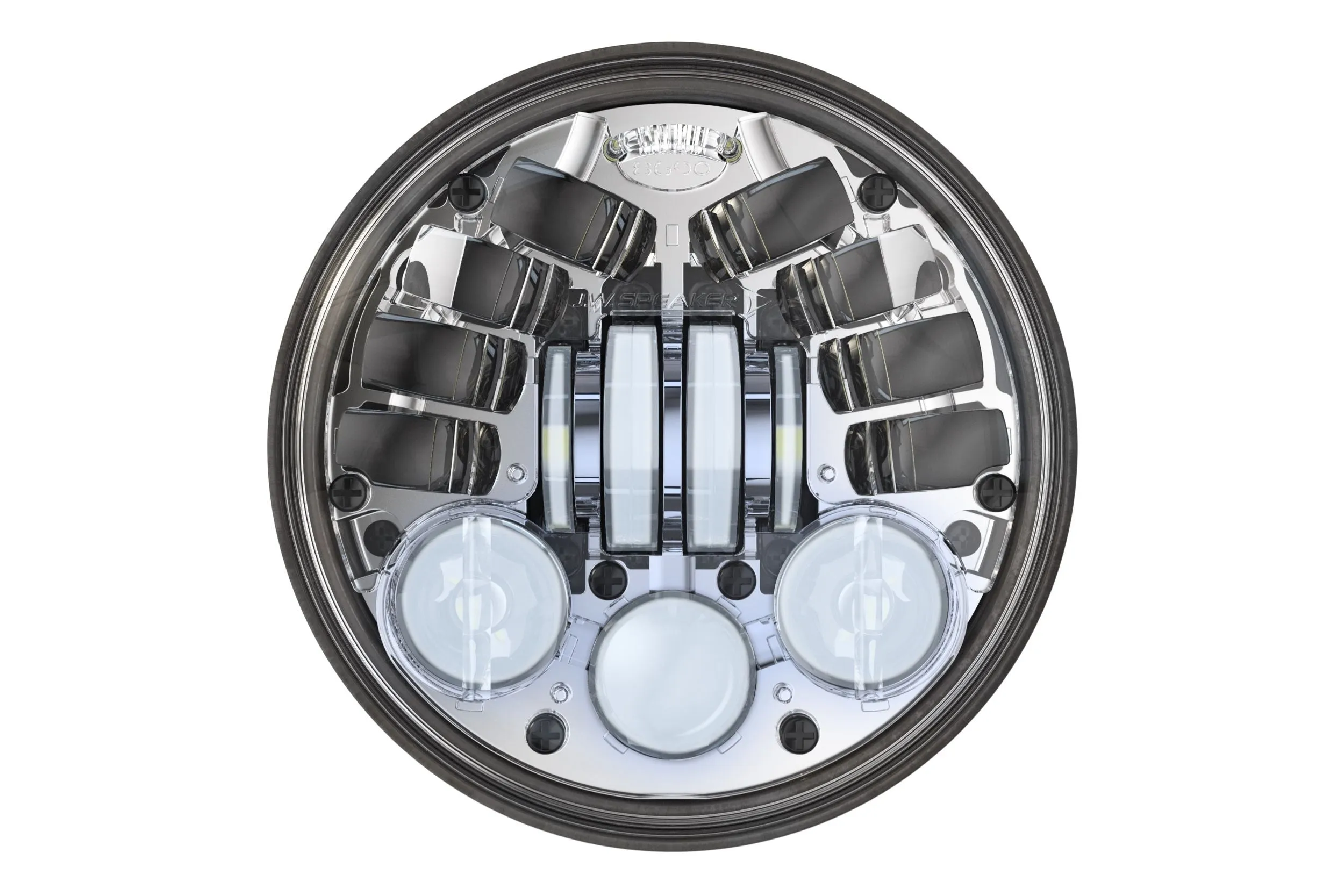 JW Speaker: 8690A2-12V LED Headlight (Chrome)