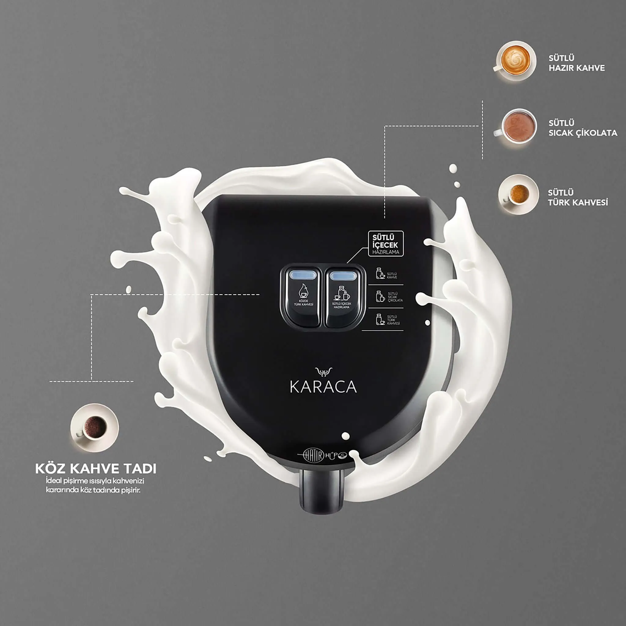 Karaca Hatır Mod Milk Turkish Coffee Machine Latte