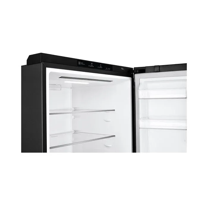 LG GC-B529NQCM 2 Doors Fridge 420L Trimless Tempered Glass Shelf Matte Black