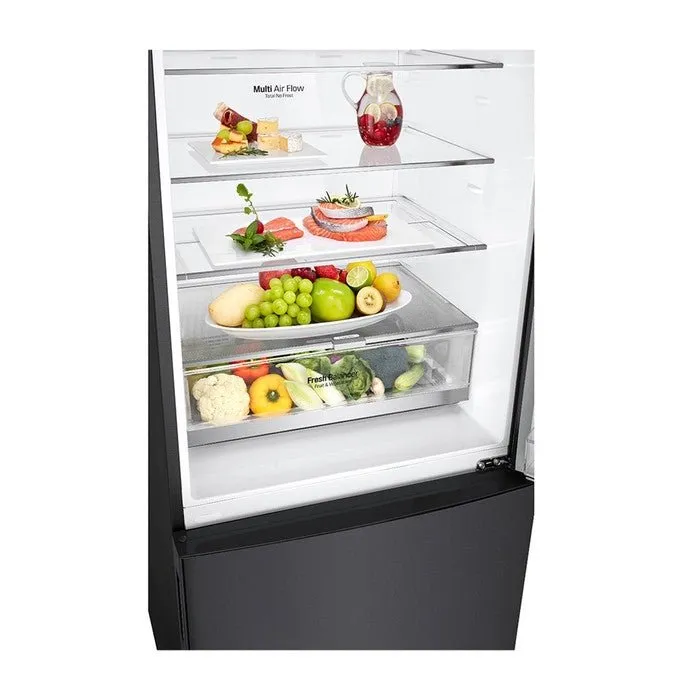 LG GC-B529NQCM 2 Doors Fridge 420L Trimless Tempered Glass Shelf Matte Black