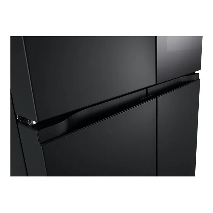 LG GC-V22FFQMB 4 Doors Fridge 431L French Door With Instaview Black Steel