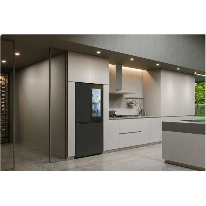 LG GC-V22FFQMB 4 Doors Fridge 431L French Door With Instaview Black Steel