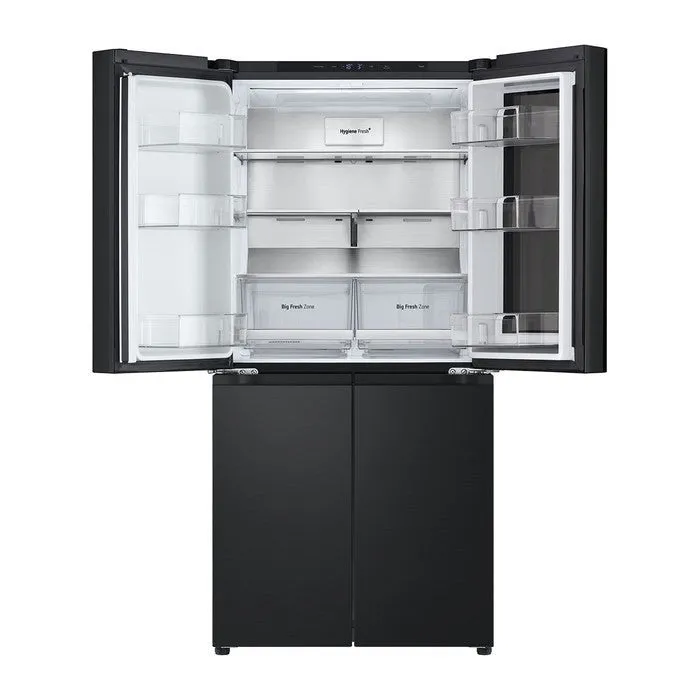 LG GC-V22FFQMB 4 Doors Fridge 431L French Door With Instaview Black Steel