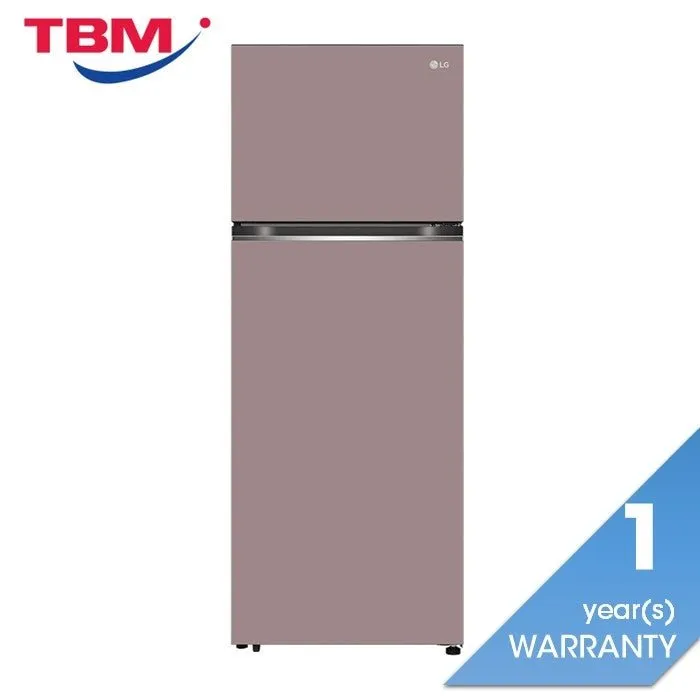 LG GN-B452PPFK 2 Doors Fridge 461L Smart Inverter Linear Cooling Clay Pink