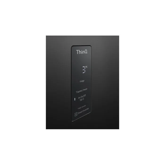 LG GN-B452PQBK 2 Doors Fridge 461L Smart Inverter Linear Cooling Matte Black