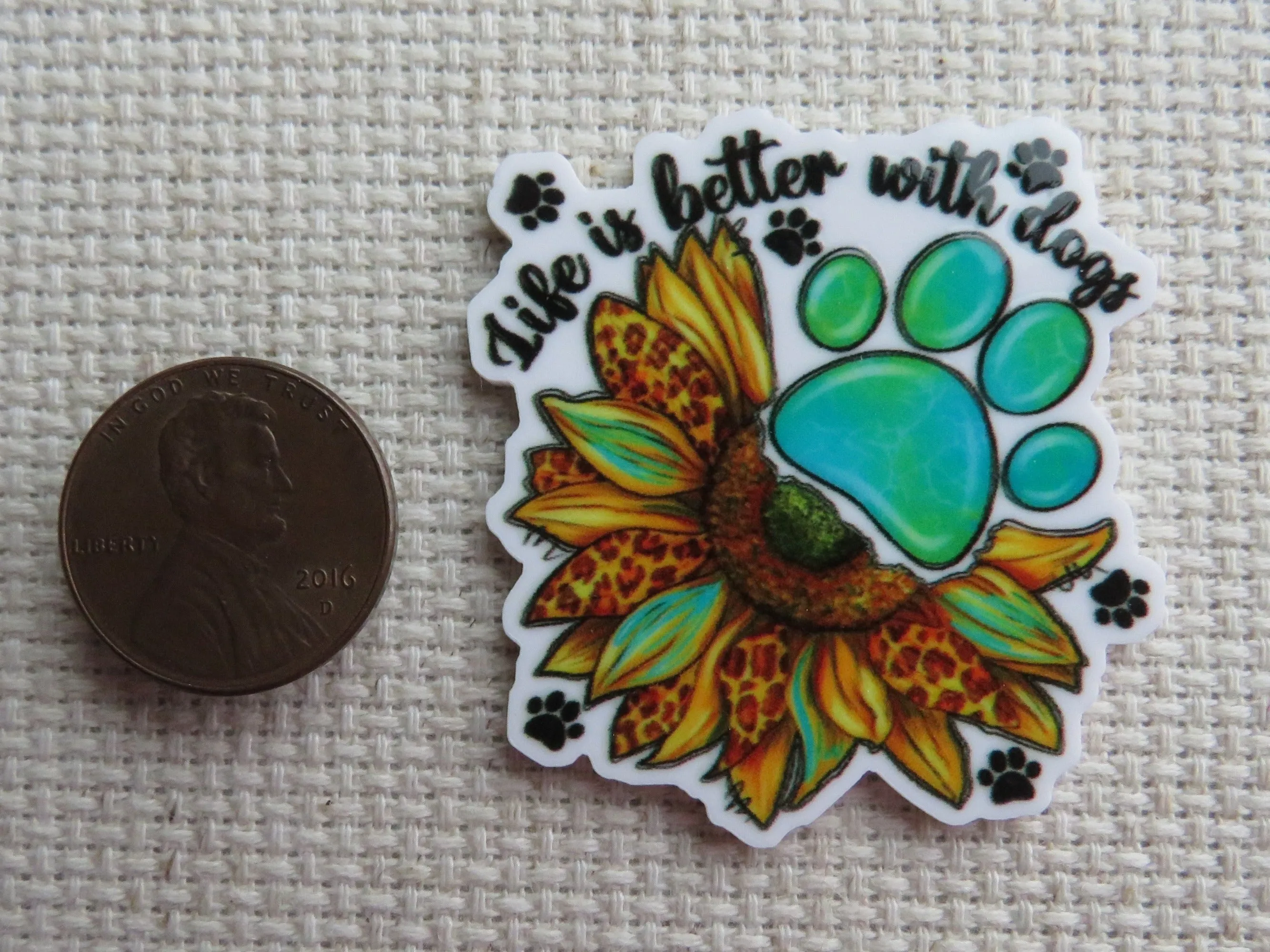 Life is Better with Dogs Needle Minder, Cover Minder, Magnet