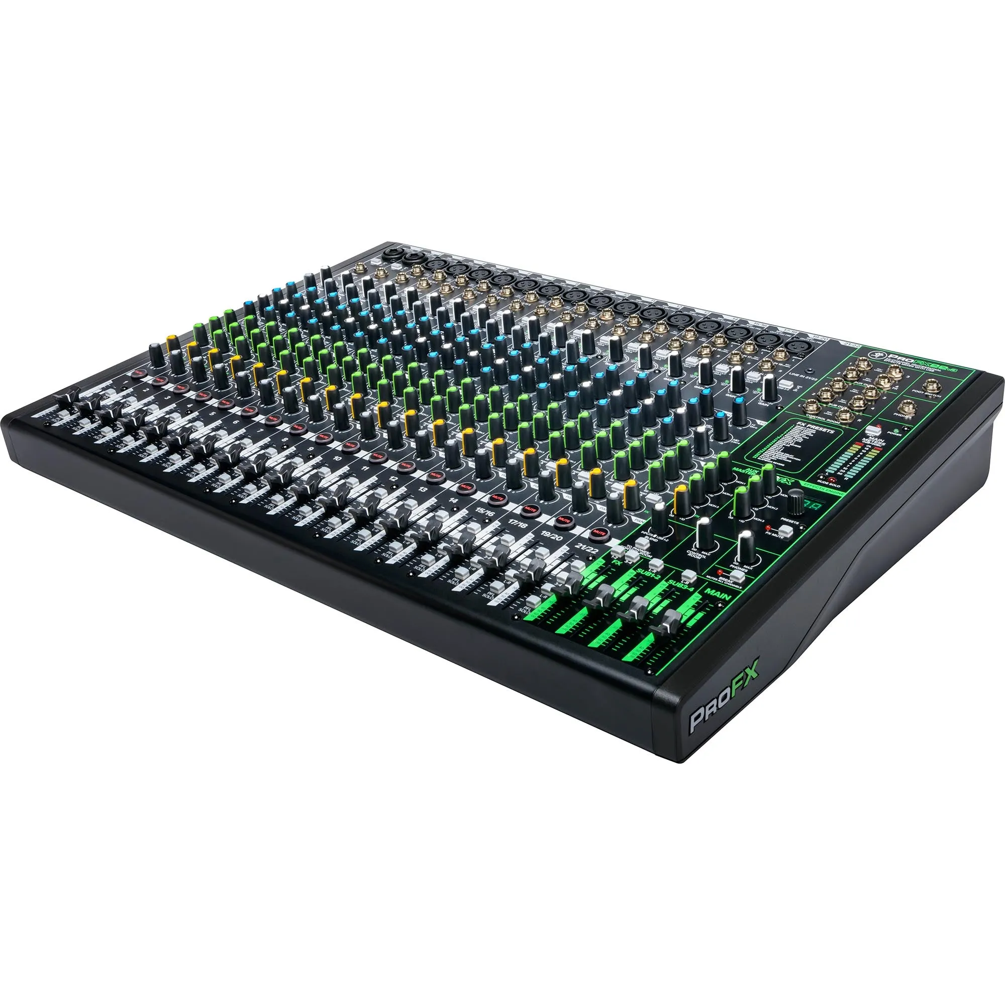 Mackie 22 Channel 4-Bus Professional Effects Mixer With USB