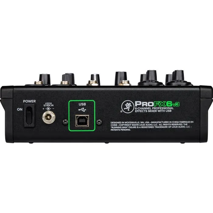 Mackie 6 Channel Professional Effects Mixer With USB