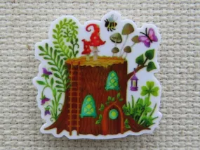 Mushroom on a Tree Stump Needle Minder, Cover Minder, Magnet