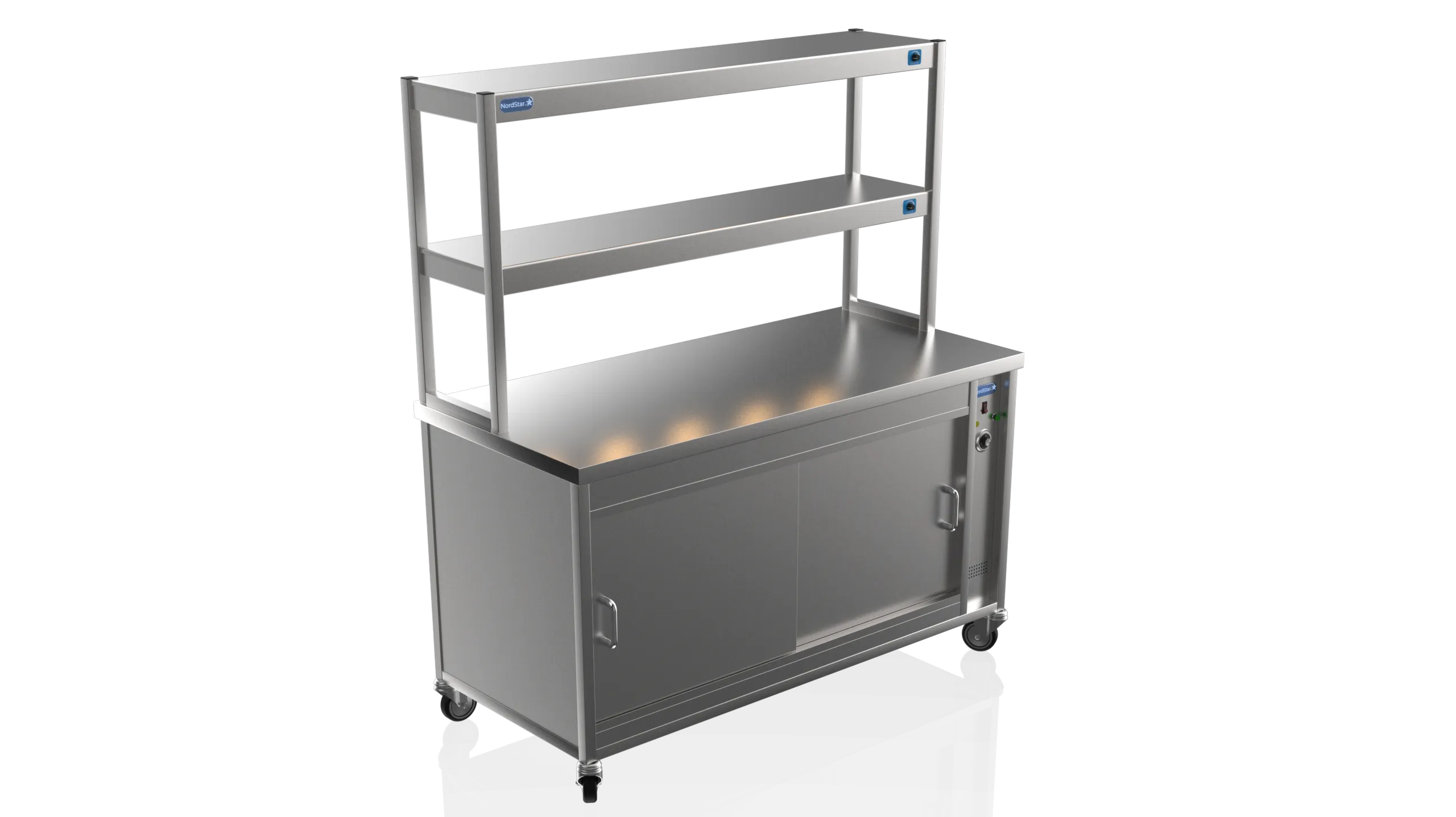 Nordstar DTC1500 Double Tier Gantry Hot Cupboard Combo – 1500