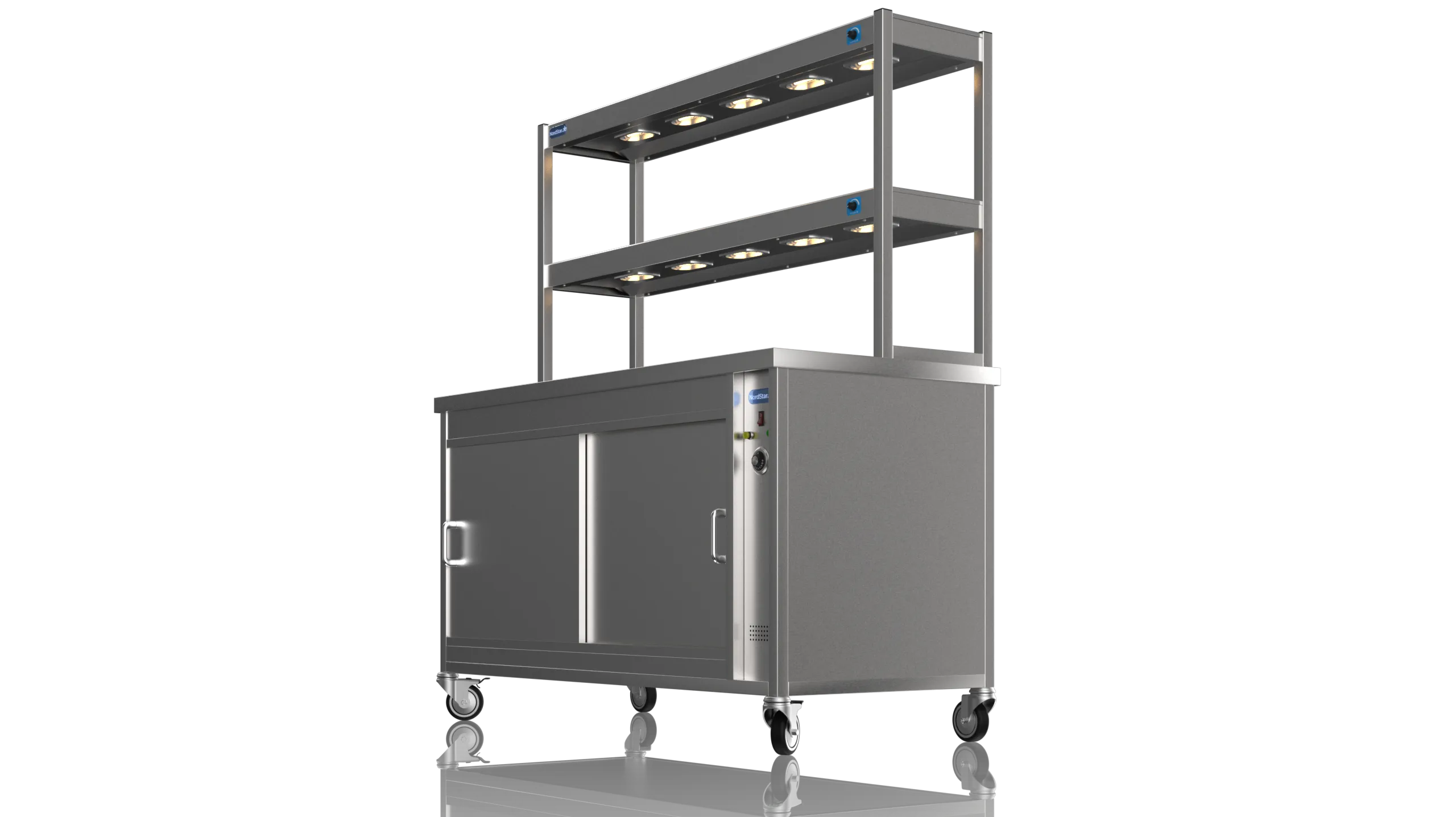 Nordstar DTC1500 Double Tier Gantry Hot Cupboard Combo – 1500