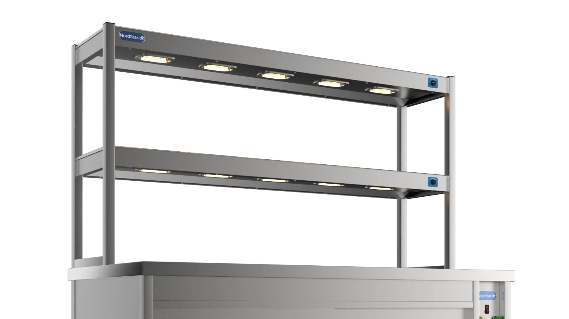 Nordstar DTC1500 Double Tier Gantry Hot Cupboard Combo – 1500