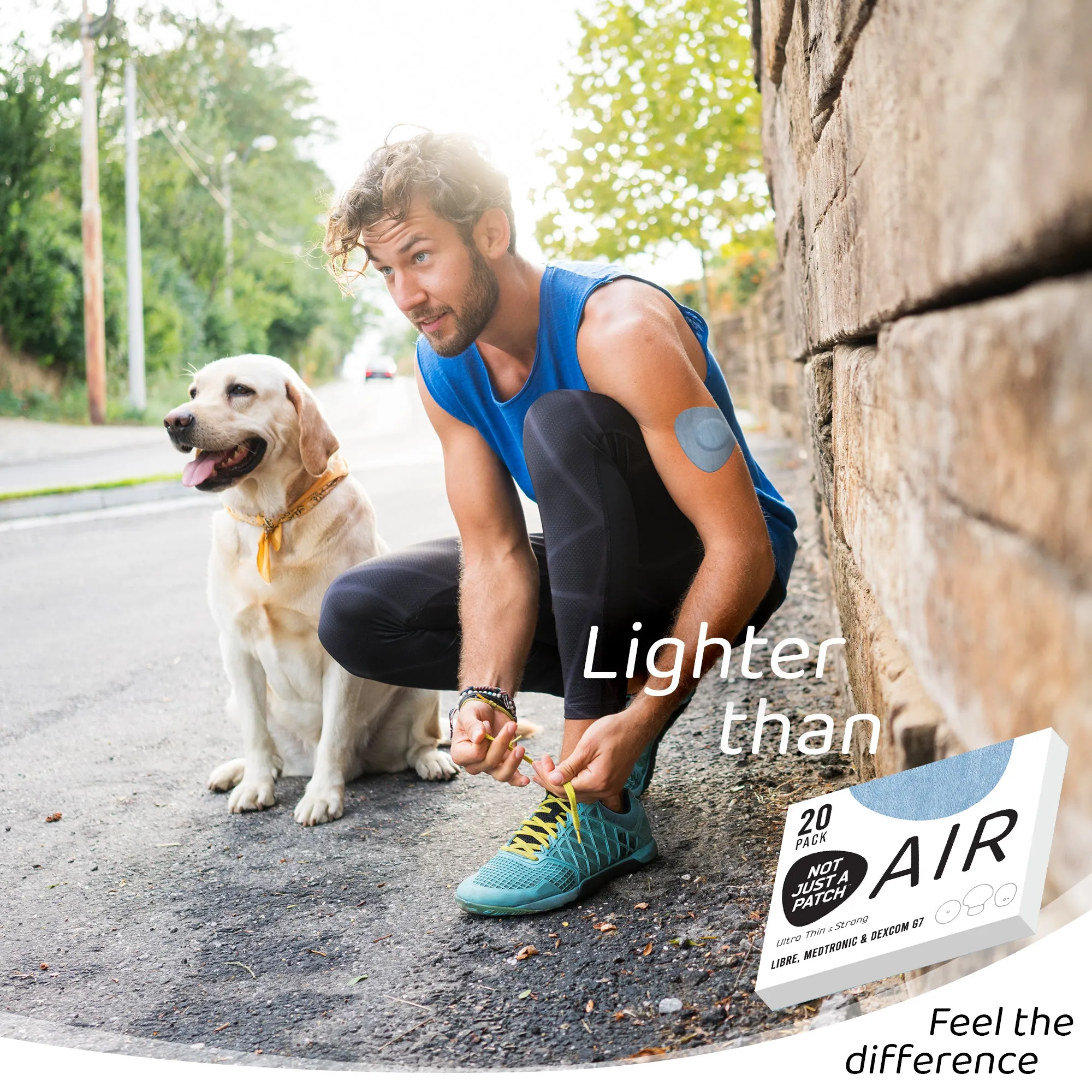 Not Just a Patch Air - Freestyle Libre/Dexcom G7/ Medtronic CGM - 20 Pack - Many Colours Available