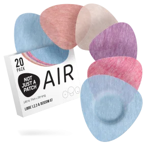 Not Just a Patch Air - Freestyle Libre/Dexcom G7/ Medtronic CGM - 20 Pack - Many Colours Available