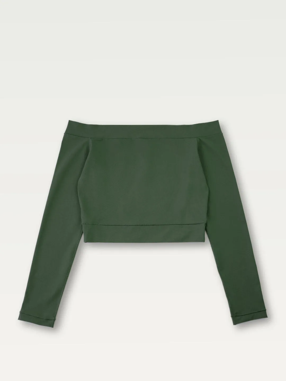 Off Shoulder Long Sleeve in Royal Fern