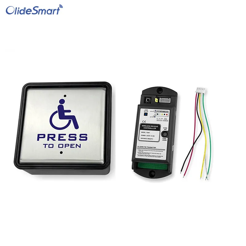 Olidesmart OS-510 WiFi Wireless&Wired Handicapped Push Switch For Automatic Door, Work with Phone APP and Alexa