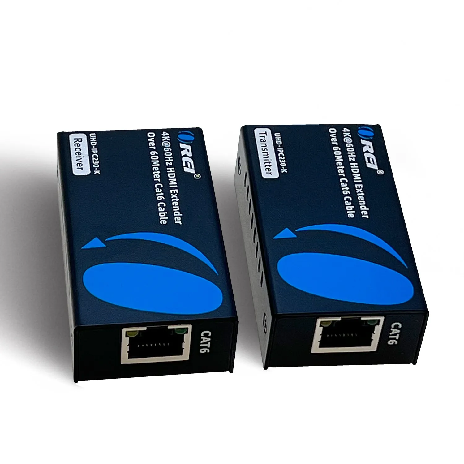 OREI 4K HDMI Extender Over CAT6/7 -230 ft - EDID & Power Over Cable (UHD-IPC230-K)