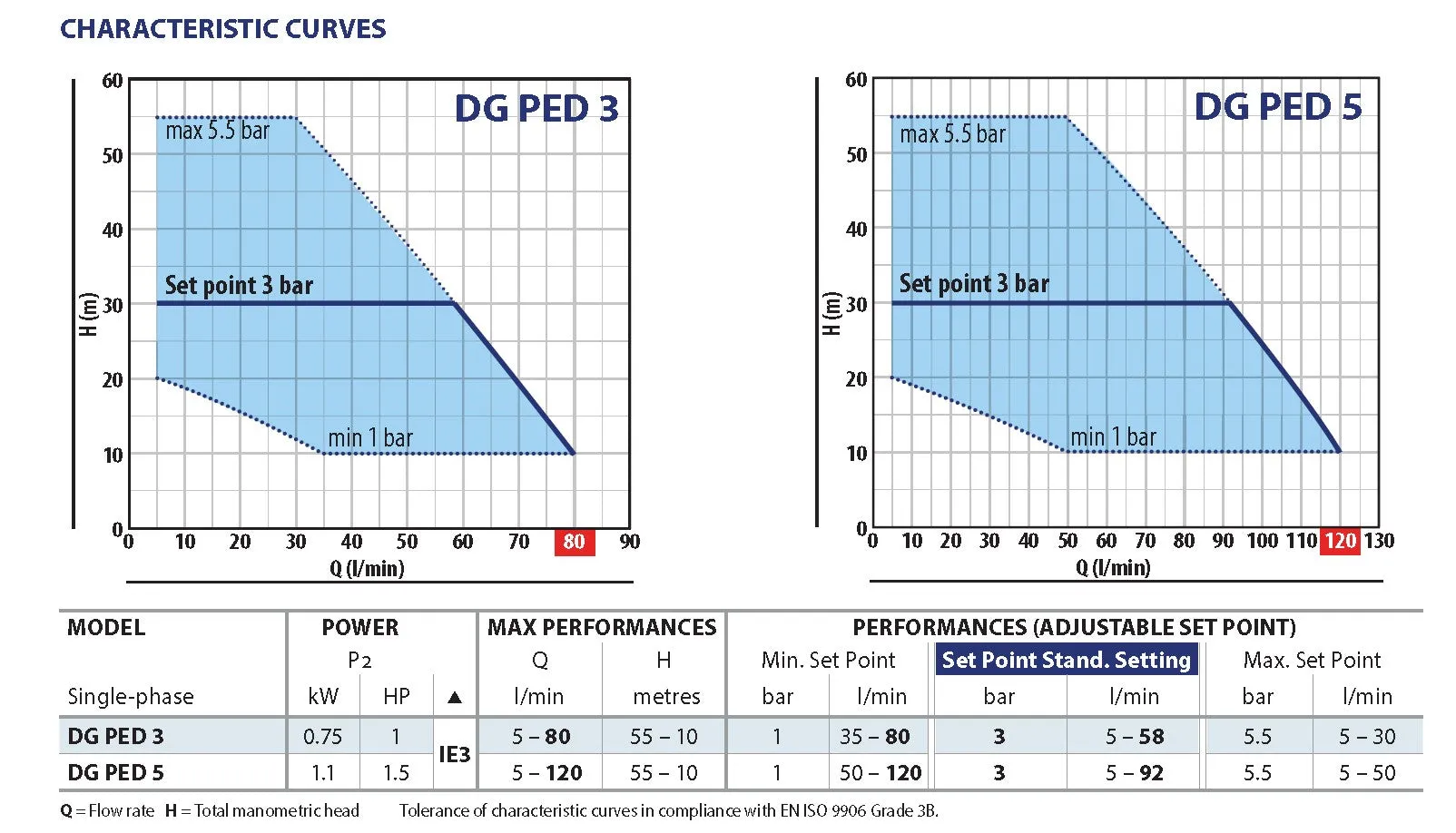 Pedrollo DG PED 3 Automatic Variable Speed Pressure Pump System 0.75KW 240V