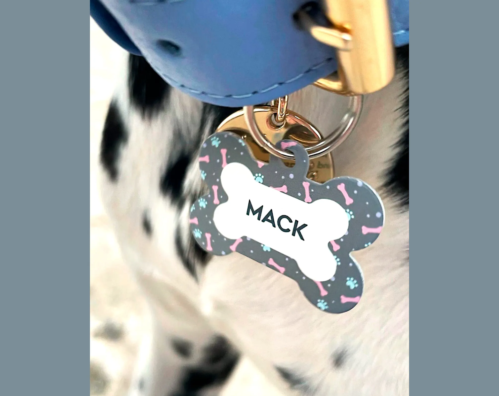 Personalised Marble Wedding Pet Tag