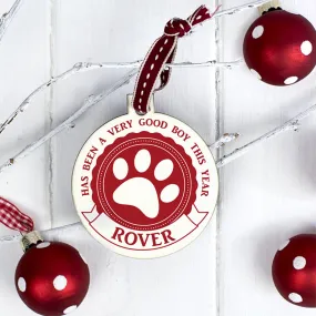 Personalised Pet Christmas Bauble