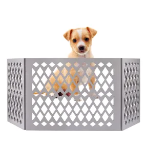Pet Gate - Grey Diamond Décor