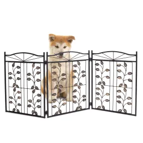 Pet Gate - Metal Leaf Design