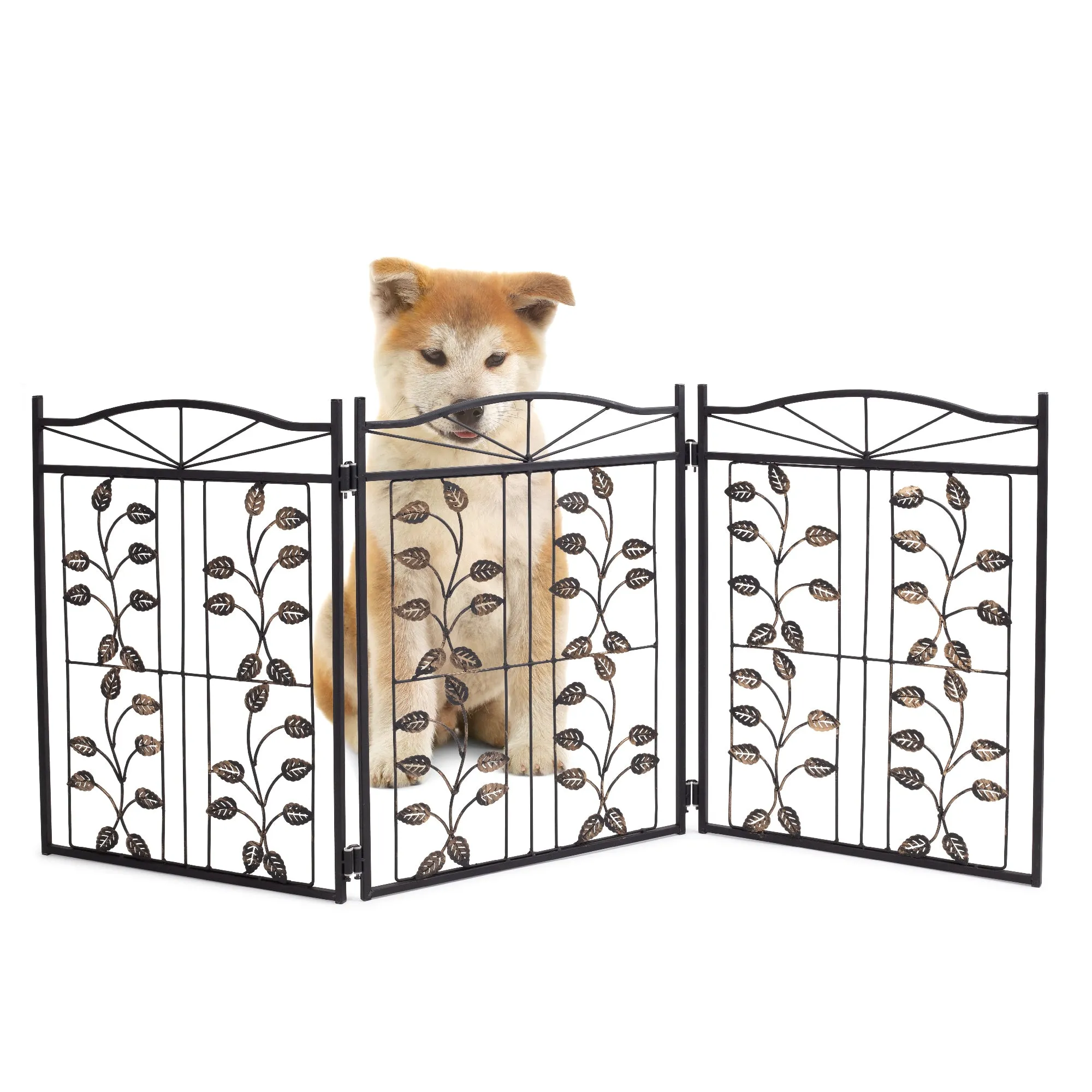 Pet Gate - Metal Leaf Design