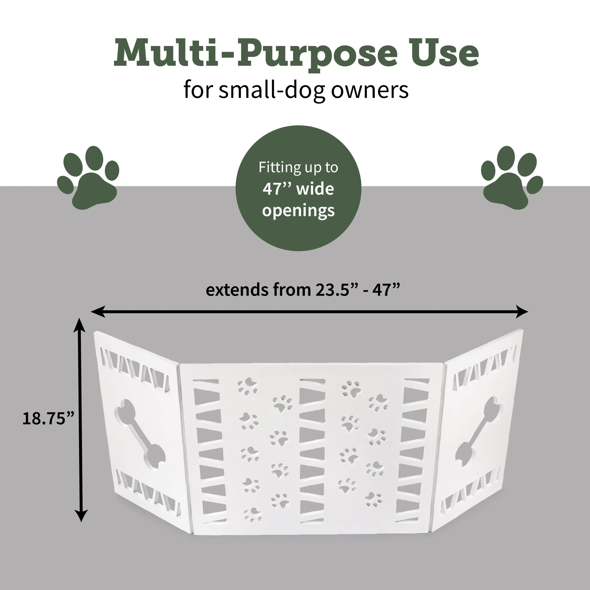 Pet Gate - White Paw Décor