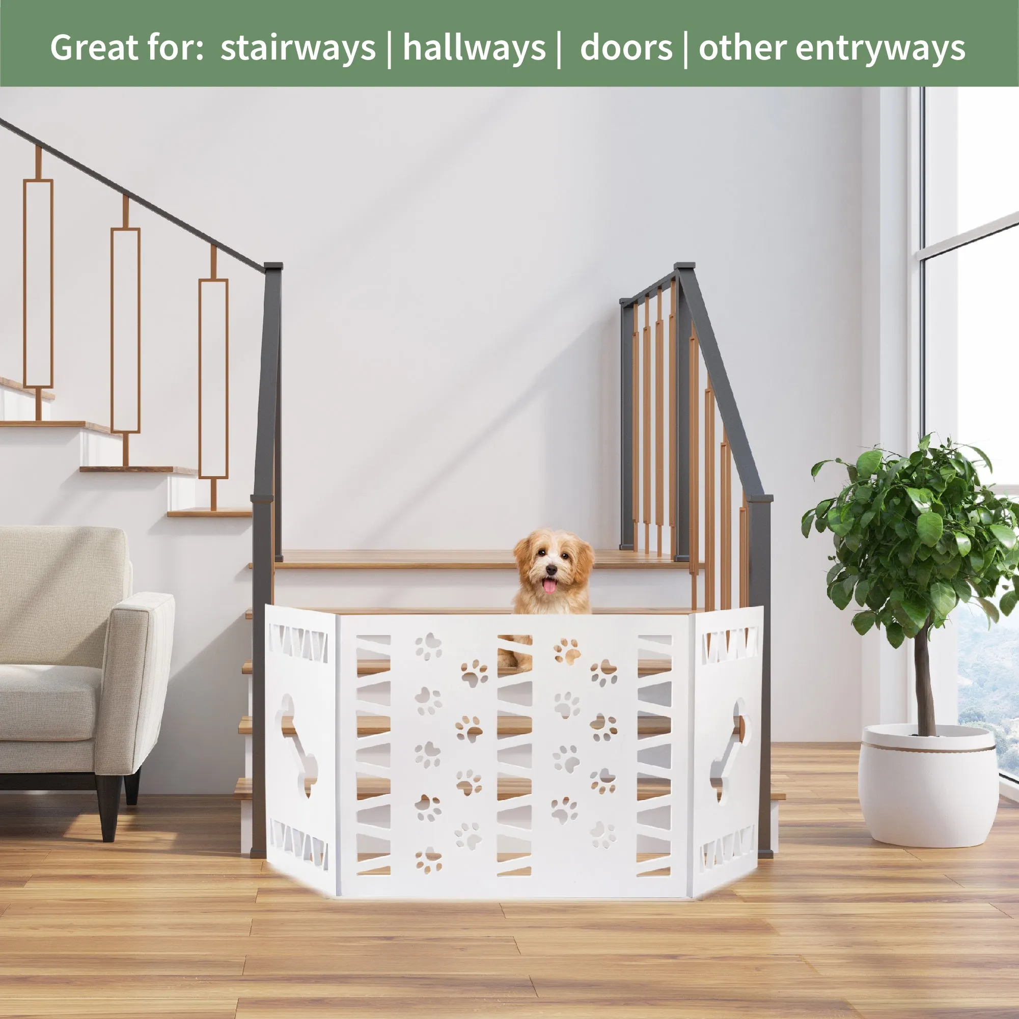 Pet Gate - White Paw Décor