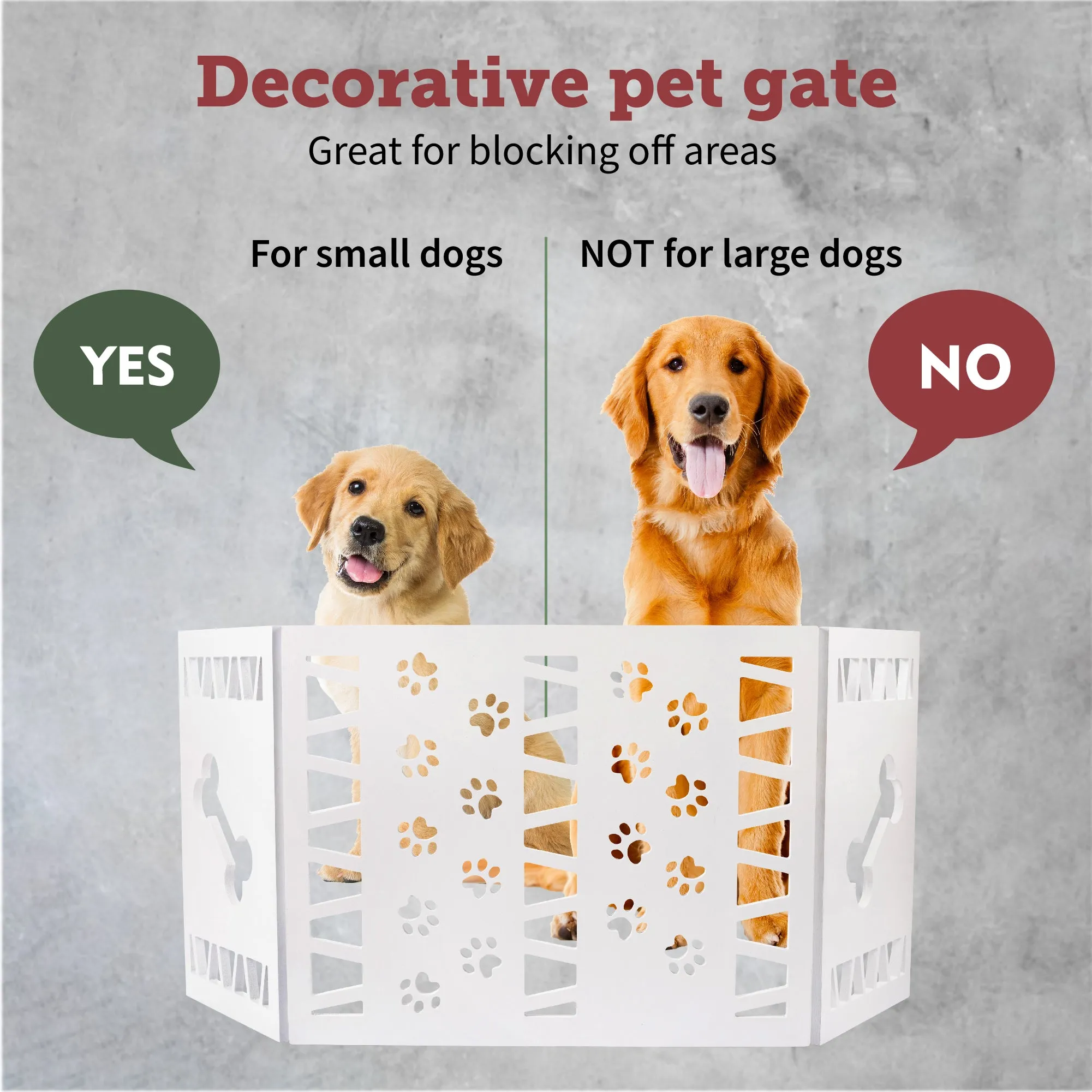 Pet Gate - White Paw Décor