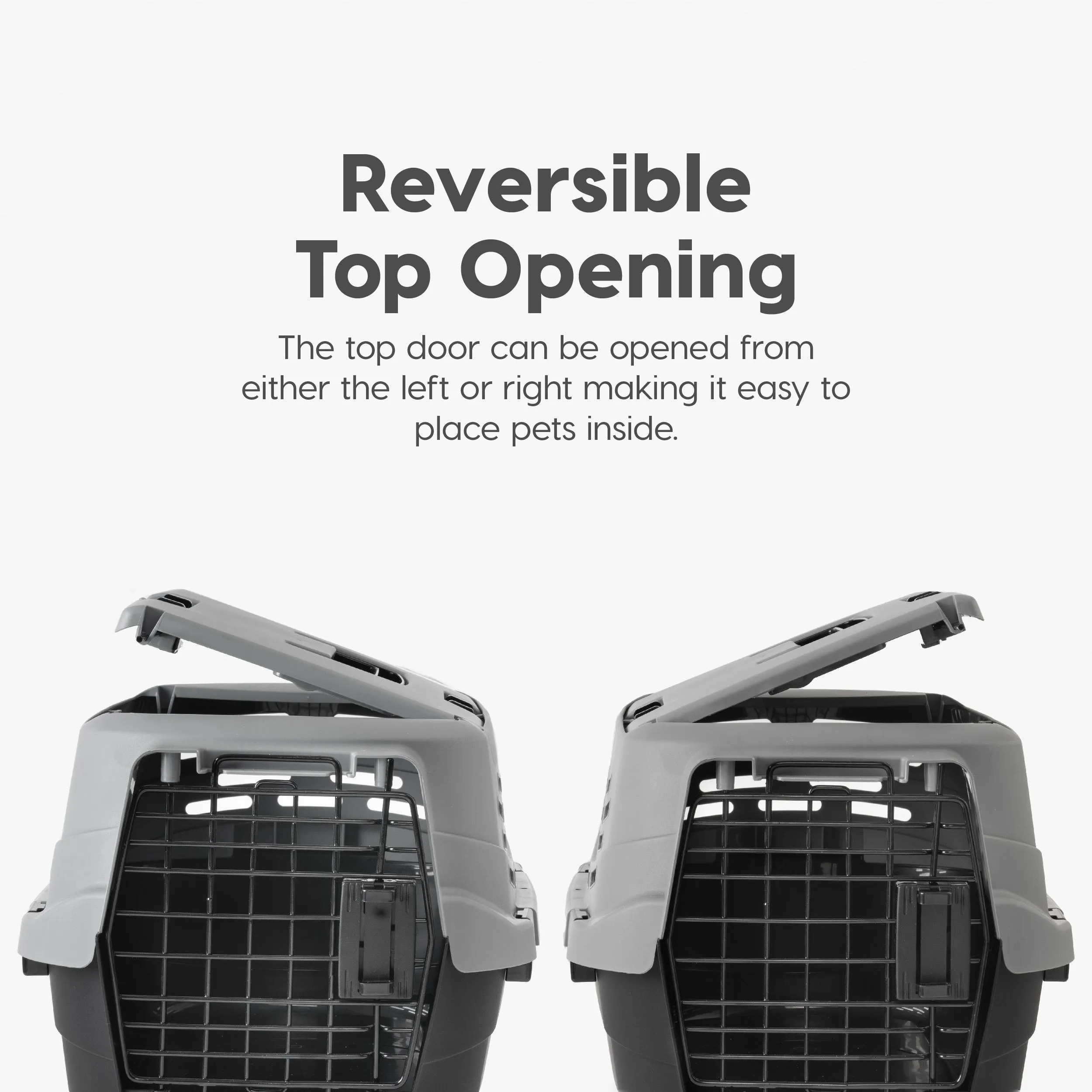 Pet Travel Carrier with Front and Top Access