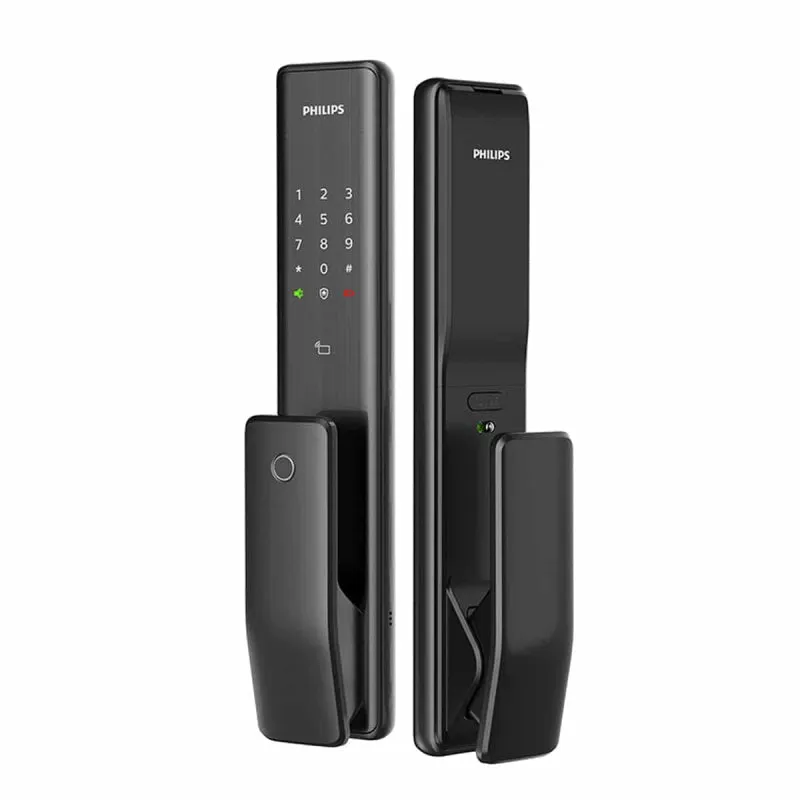 Philips EasyKey Alpha door lock with Push-Pull-Black
